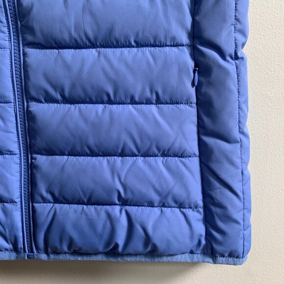J. Crew Puffer Vest Women's Size Small Full Zip Mock Neck Periwinkle Blue Preppy - Picture 5 of 9